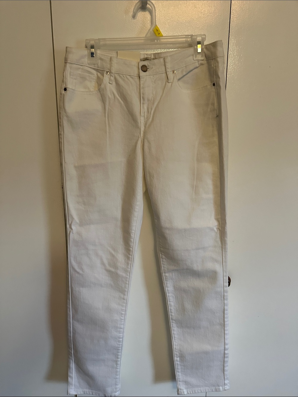 Calvin Klein Women's White Skinny Jeans
